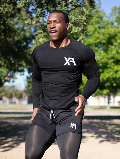Black Workout Short with Compression Pants - Men's Sportswear /   – Along Wear